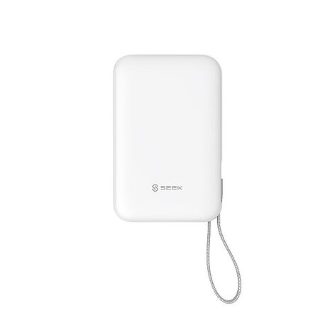 SEEK 9900mAh半固態三合一磁吸行動電源-白