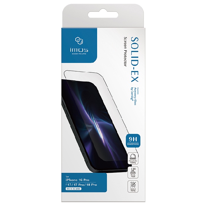 iPhone 18 Pro/17 Pro/17 imos AGbC 康寧授權玻璃保護貼