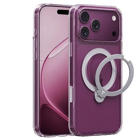 iPhone 18 Pro Max /iPhone 17 Pro Max TORRAS Q3 Spin 旋轉支架磁吸殼-透明