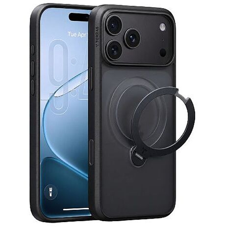 iPhone 18 Pro /iPhone 17 Pro TORRAS Q3 Spin 旋轉支架磁吸殼-霧黑