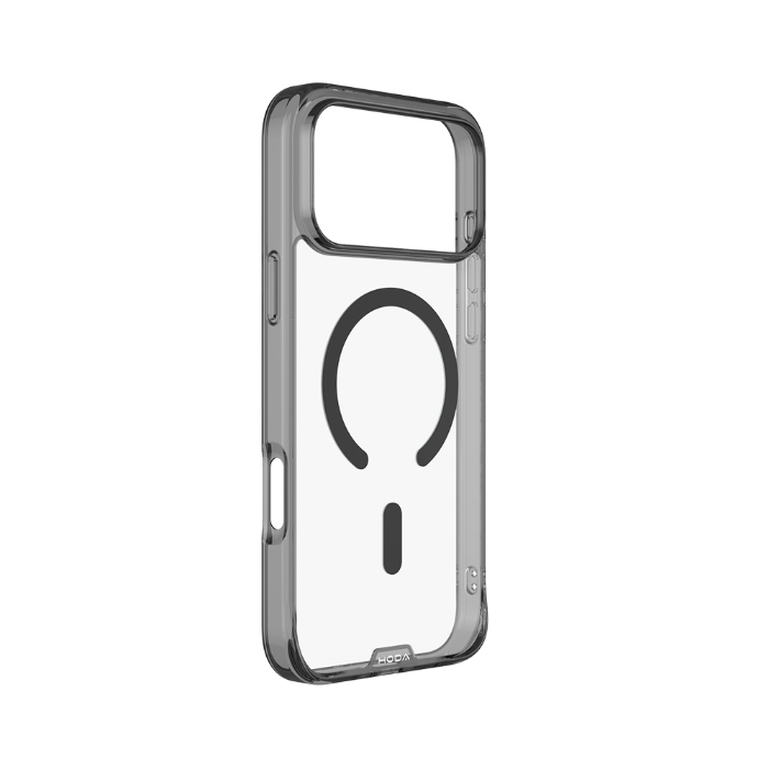 iPhone 18 Pro Max/17 Pro Max hoda 晶石軍規防摔磁吸保護殼-透黑