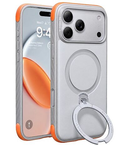 iPhone 18 Pro/17 Pro TORRAS Q3 Rugg 三防支架殼-灰