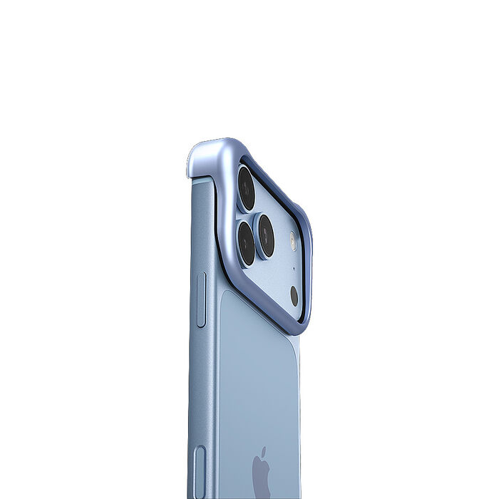 iPhone 18 Pro Max ARC Pulse 航太級鋁製極簡保護殼-消光淺藍