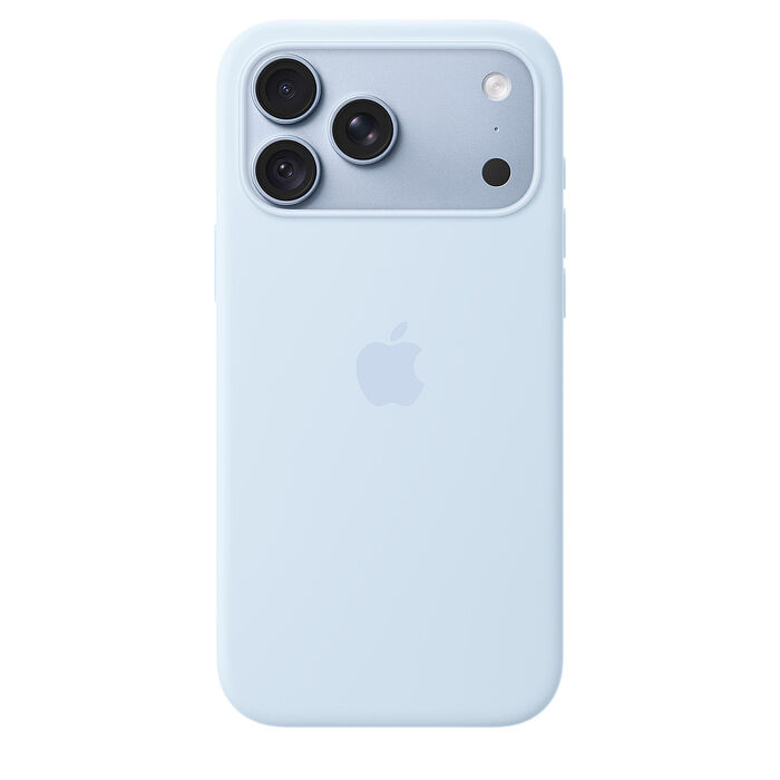 iPhone 18 Pro Max MagSafe 矽膠保護殼-清爽藍色(美商蘋果)