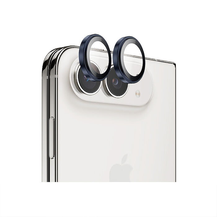MAXIA 不鏽鋼GIA藍寶石鏡頭貼 (iPhone Duo(2鏡))-深藍