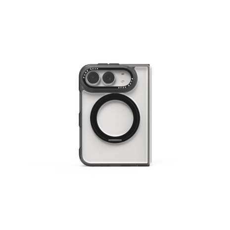 iPhone Duo PureGear 冰鑽防摔磁吸支架殼-黑框