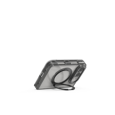 iPhone Duo PureGear 冰鑽防摔磁吸支架殼-黑框