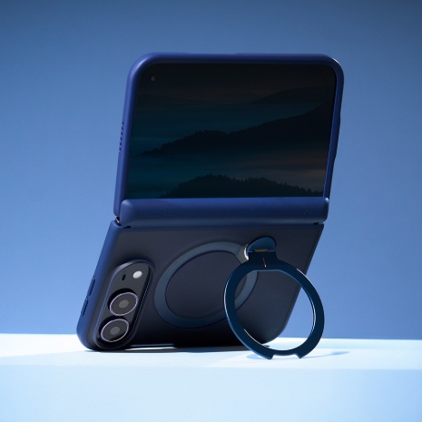 iPhone Duo UNIQ Veren 360磁吸支架防摔殼-霧藍