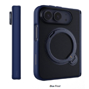 iPhone Duo UNIQ Veren 360磁吸支架防摔殼-霧藍