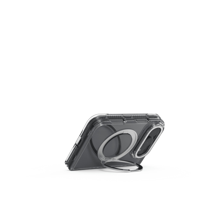 iPhone Duo PureGear冰鑽防摔磁吸支架殼-銀框