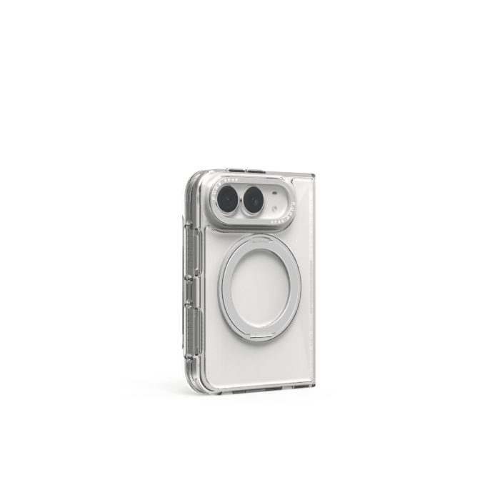 iPhone Duo PureGear冰鑽防摔磁吸支架殼-銀框