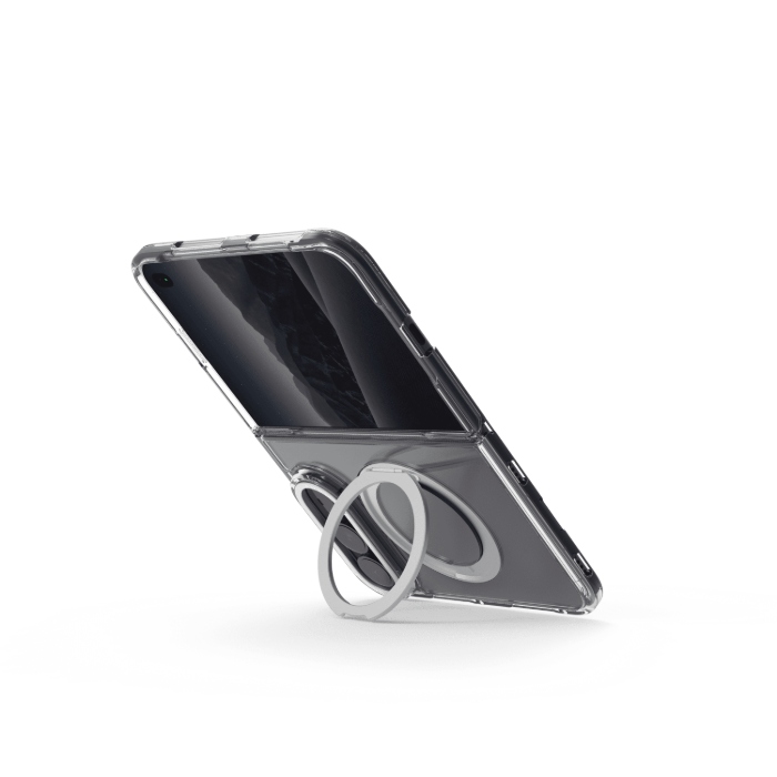 iPhone Duo PureGear冰鑽防摔磁吸支架殼-銀框