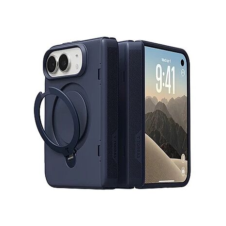 iPhone Duo TORRAS Ostand Q3 Spin四象限支架防摔手機殼 (含保貼)-深藍