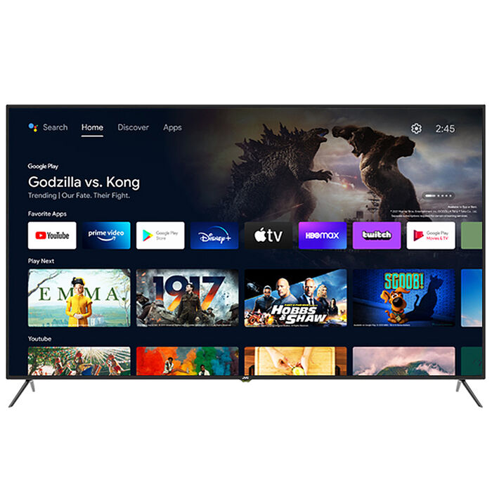 JVC 75吋4K HDR Android TV連網液晶顯示器(75M)智慧電視特賣*送基本安裝*