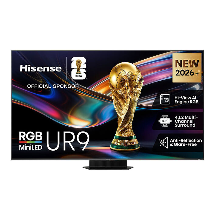 Hisense 海信 85UR9S 85吋 RBG MiniLED 液晶顯示器 VIDAA 送桌上型安裝【智慧家庭】