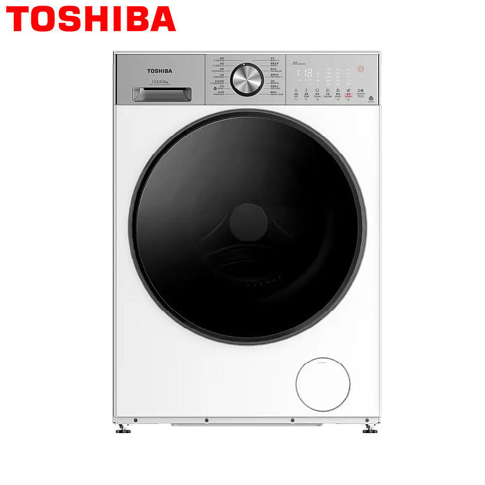 TOSHIBA東芝12.5kg變頻洗脫烘滾筒洗衣機TWD-T33B135UWTA(WS)