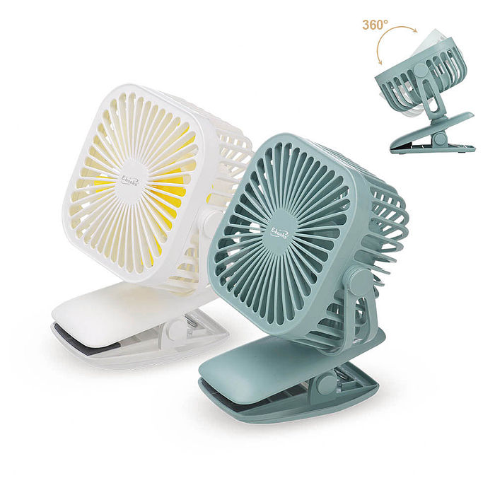E-books K27 夾式360度任意轉充電風扇(活動)