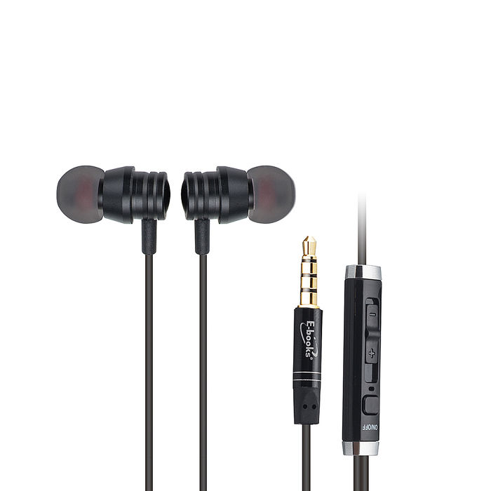 E-books SS24 鋁製磁吸線控入耳式耳機附Type C音源轉接線(活動)