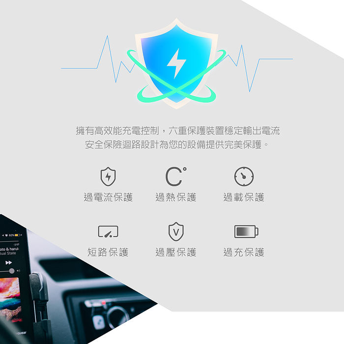 RASTO RB13 車用擴充54W+PD+雙QC3.0快速充電器
