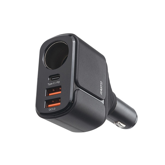 RASTO RB13 車用擴充54W+PD+雙QC3.0快速充電器