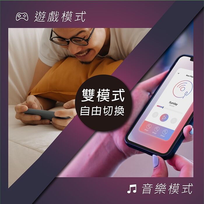 E-books SS47 電競重低音發光真無線藍牙5.3耳機(活動)