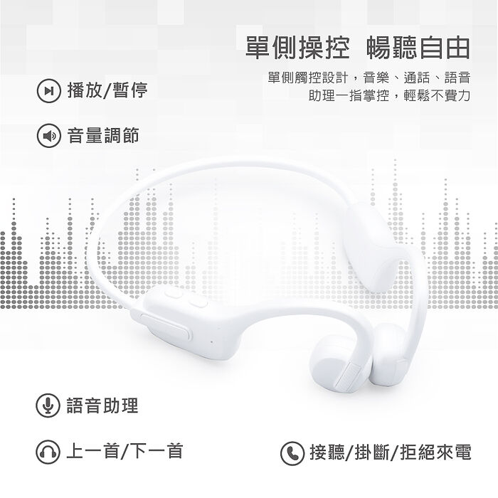 RASTO RS72 氣傳導開放式運動耳掛藍牙耳機