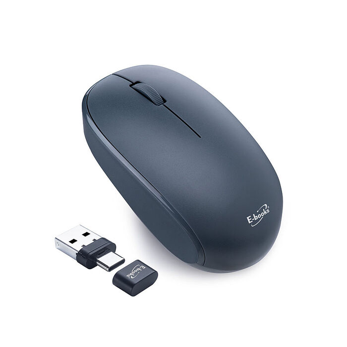 E-books M85 雙介面Type C+USB無線滑鼠