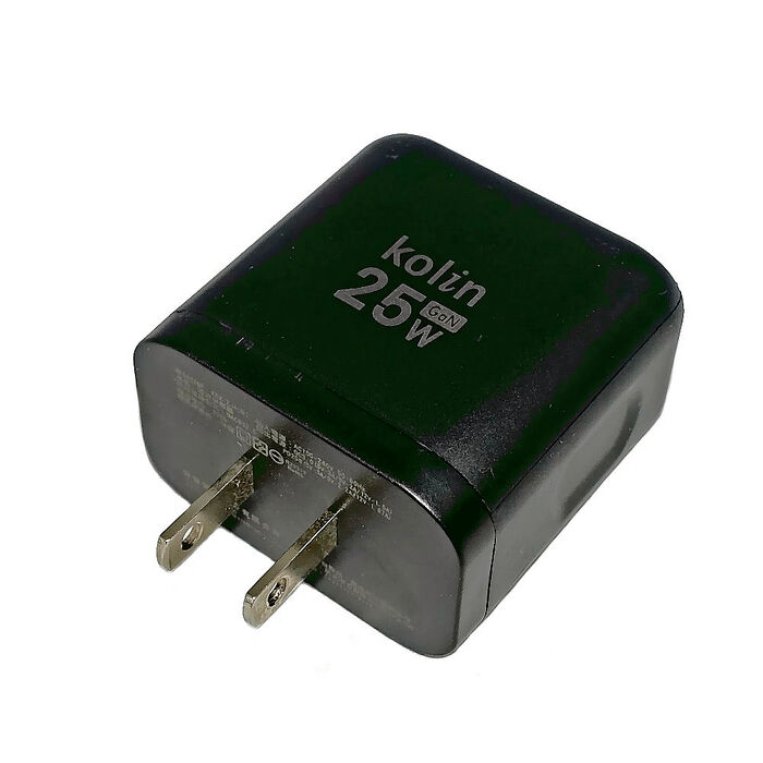 kolin歌林  QC3.0+PD25W氮化鎵雙孔充電器(GaN)(KEX-ZJAU63)