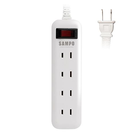 SAMPO 聲寶 一開四插轉接電源線組 EL-W14T6(2入組)【買一送一】（搶購）