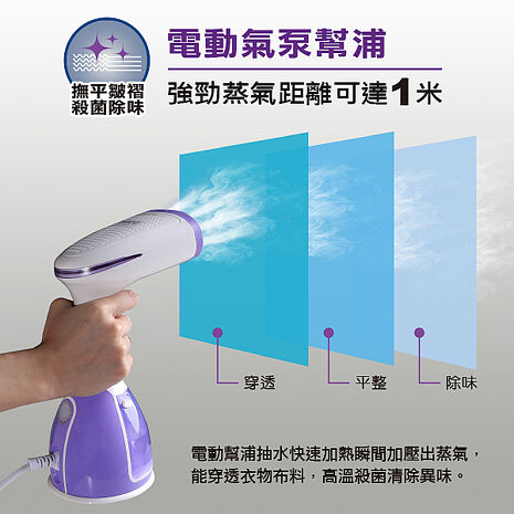 【福利品】TECO 東元 氣泵式蒸氣手持掛燙機 XYFYG401