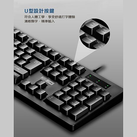 ALTEC LANSING 簡約美學有線鍵盤 ALBK6214