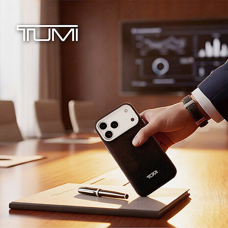 TUMI 紋理真皮MAGSAFE手機殼 iPhone 17 系列