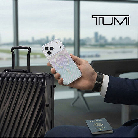 TUMI 透明煥彩斜紋MAGSAFE手機殼 iPhone 17系列