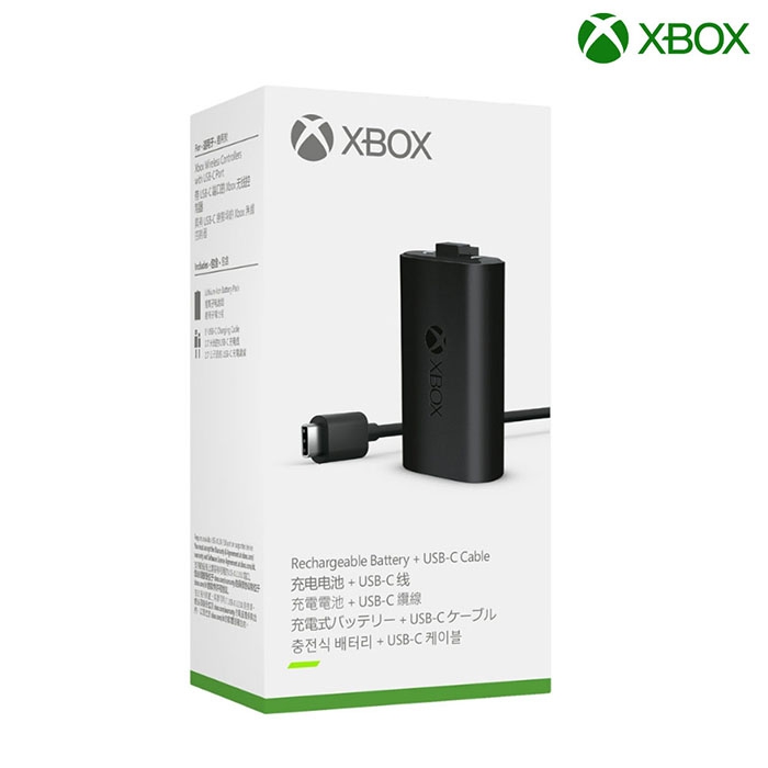 Microsoft 微軟 原廠同步充電套件(XBOX充電式電池x1、USB-C傳輸充電線2.7m)