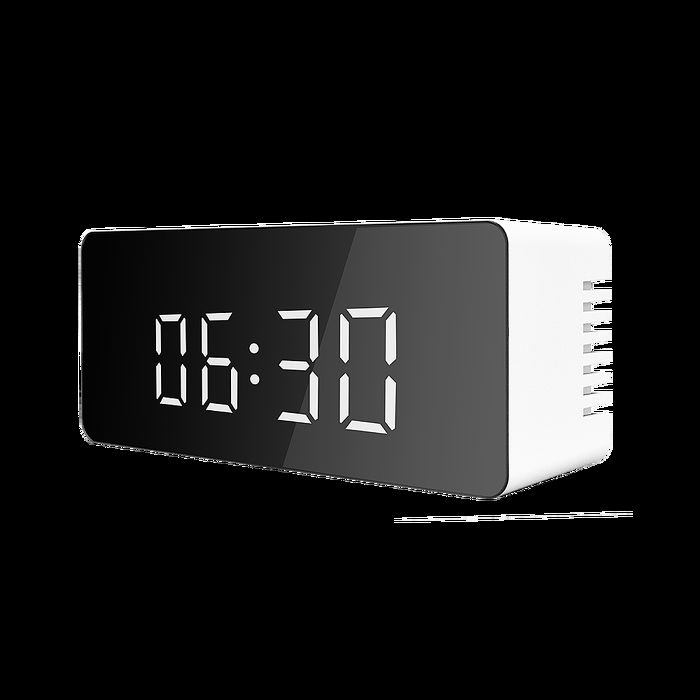 LED鏡面時鐘 2入組－鬧鐘 化妝鏡 溫度顯示多功能合一(特賣)