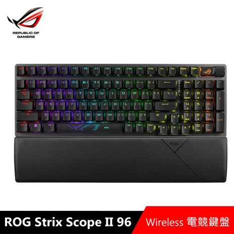 【福利品】華碩 ROG Strix Scope II 96 Wireless 電競鍵盤 (SNOW軸)