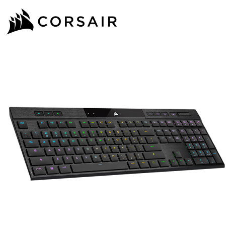 CORSAIR 海盜船  K100 AIR RGB 機械式鍵盤 超薄無線MX ULP軸 黑色款