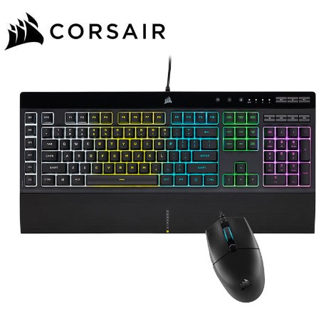 CORSAIR 海盜船 K55 RGB PRO + KATAR PRO 鍵盤滑鼠組合 (CH-9226965-TW)