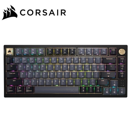 CORSAIR 海盜船 K65 PLUS WIRELESS 75% RGB電競機械式鍵盤 紅軸/黑色/英文 (CH-91D421L-NA)