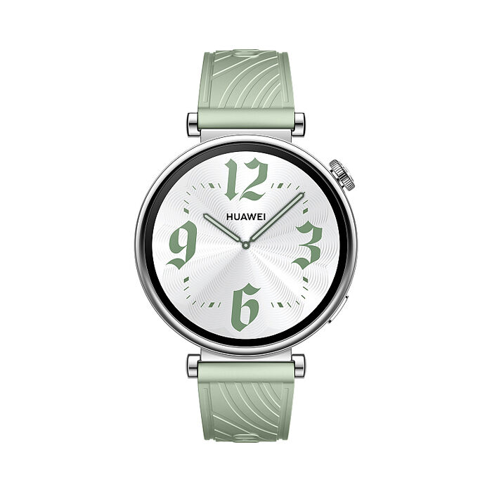 HUAWEI Watch GT4 41mm 活力款-草木綠(綠色氟橡膠錶帶)【原廠錶帶好禮組】
