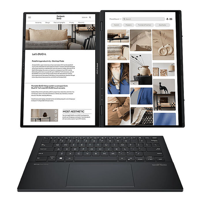 ASUS Zenbook Duo UX8406CA-0022I285H 14吋AI觸控筆電 (Ultra 9 285H/32G/1TB PCIe/OLED/EVO/W11)【盛夏狂購節】