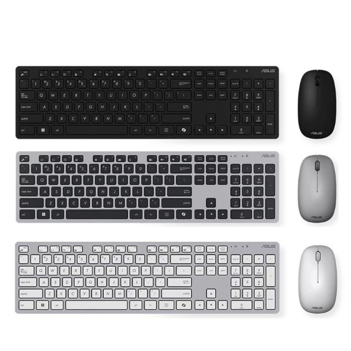 華碩 ASUS 原廠 W5000 輕薄無線鍵盤滑鼠組 (COPILOT鍵 )