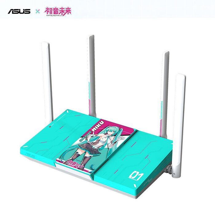 ASUS 華碩 初音聯名款 RT-BE3600M HATSUNE MIKU EDITION 路由器