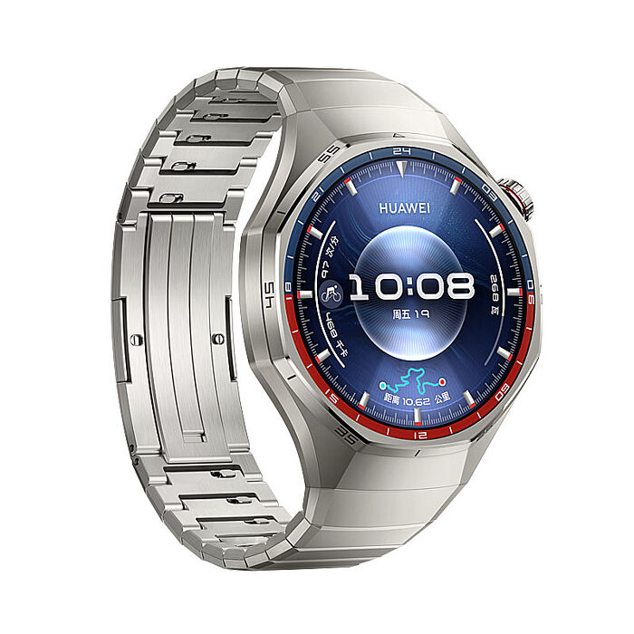 HUAWEI 華為 Watch GT6 Pro 46mm 鈦色鈦金屬錶帶 鈦空銀