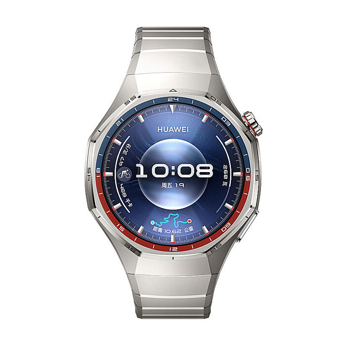 HUAWEI 華為 Watch GT6 Pro 46mm 鈦色鈦金屬錶帶 鈦空銀