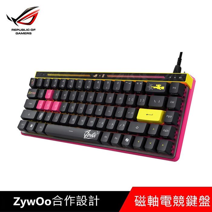 華碩 ROG Falchion Ace HFX ZywOo Edition 磁軸電競鍵盤