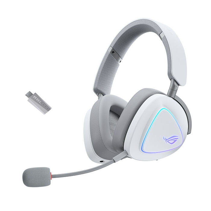 ASUS 華碩 ROG Delta II 無線三模電競耳機-白色