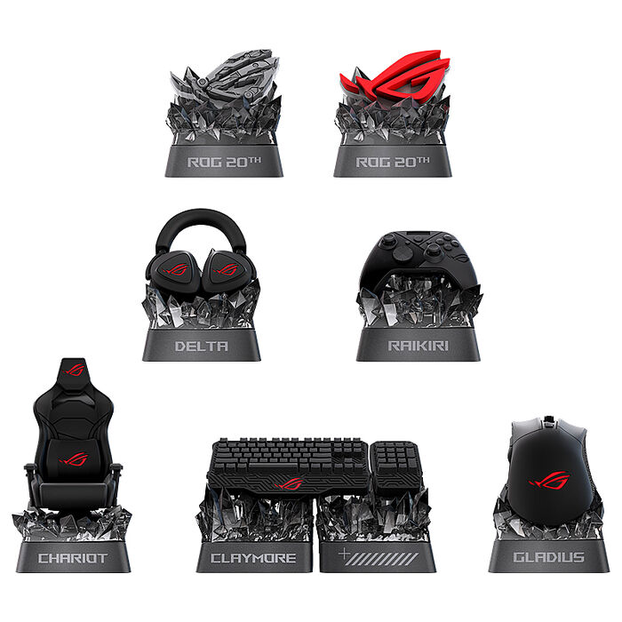 華碩 ASUS ROG Keycap Mystery Box Edition 20 鍵帽盲盒 單盒 (款式隨機，可能包含特別版)