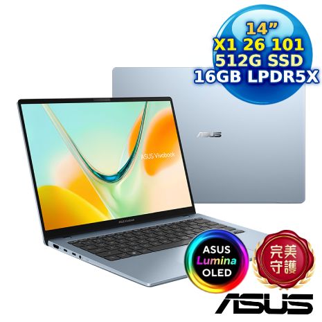 ASUS Vivobook S14 S5408QA-0168B26101 (X1 26 101/16G/512G PCIe/14 OLED/W11)