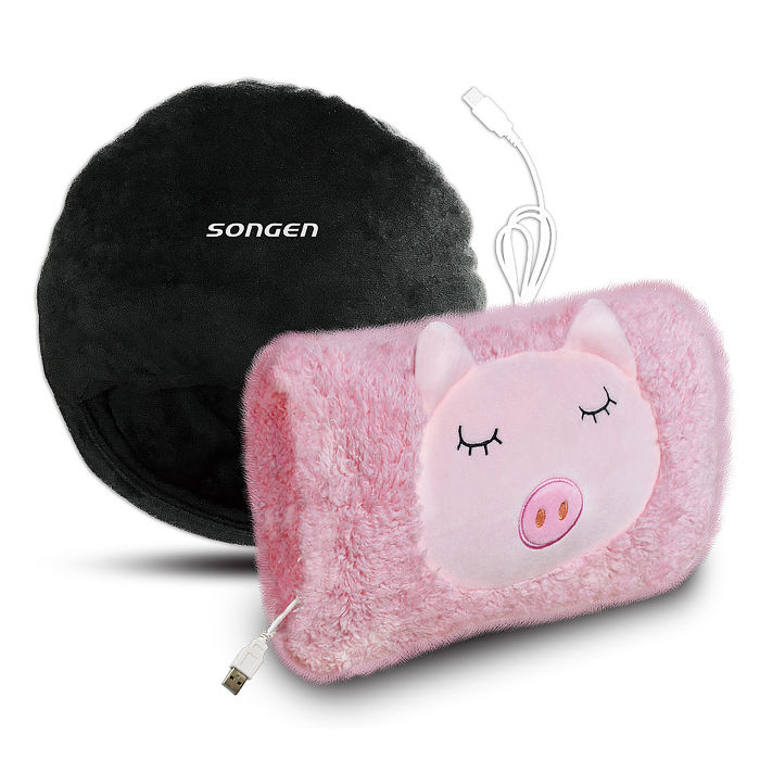 SONGEN松井 手腳並暖雙搭組合USB暖身寶+暖腳墊(SG-007雙入組合)